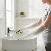 Long Rubber Gloves Long-Lasting Dishwashing Gloves with Long Cuff Thick