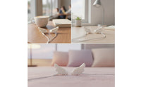 Angel Wing Earphone Decorations Cute Earbud Decorations with Wings Wired Earphone Accessory 3D Sculpted for Teens, Photoshoots