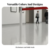 Retractable Belt Stanchion Heavy Duty Base Stainless Steel Stanchion Rust-Resistant Queue Line Barrier Post for Security Airports, Stations, Hotels