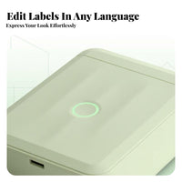 Waterproof Labels Portable Thermal Printer App Control Mini Thermal Labeler Bluetooth Connectivity Label Device Rechargeable Battery for Home Organizers, Teachers, Small Business Owners, School, Kitchen, Storage, Retail Shop