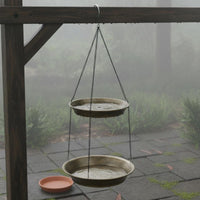 Multifunction Hanging Bird Bath Removable Metal Bird Bath Multipurpose Garden Decor Easy to Hang for Backyard, Patio