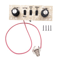 Electric Guitar Tone Switch Pickguard Control Panel Pearl White Guitar Accessory