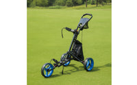 Foldable Golf Push Cart with Storage Bag Lightweight Golf Cart with Storage Bag Stable Smooth-Rolling for Golfers