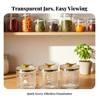 Airtight Food Container Dampness-Resistant Pantry Storage Container Versatile Use Coffee Tea Sugar Canister