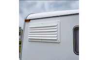 Rectangular RV Vent Cover with Screws Weatherproof Louvered Exhaust Grille Weather-Resistant Louvered Vent Cover Easy to Install for Recreational Vehicle Builders