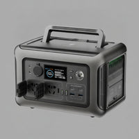 Portable Power Station Rechargeable Portable Power Station with Alternating Current Outlets 600W Solar Generator for RV Owners, Camping, Emergencies