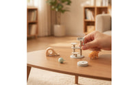5 Pieces Compact Miniature Pet Scene Sturdy Cat Playset Plastic Pet Playset Safe for Collectors, Desk Decor