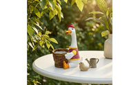 Duck Planter Woven Planter with Basket Whimsical Duck Flowerpot for Interior Decorators