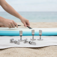 6 Pieces Rustproof Fin Replacement Screw Assemblies Marine Grade Surfboard Fin Hardware with Washers Easy to Install Universal for Surfers