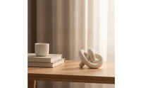 Sculpture with Interlocking Loop Artistic Tabletop Statue Elegant for Desk