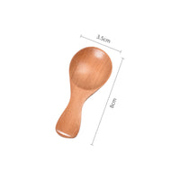 Small Mini Wooden Spoon Compact Wooden Spoon with Short Handle Lightweight Long-Lasting for Condiments