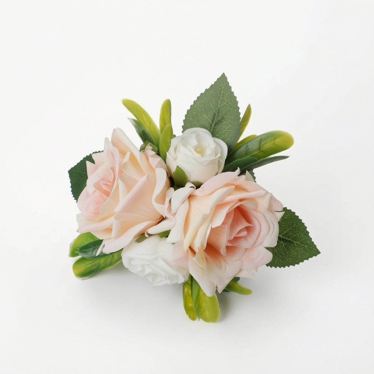 Compact Artificial Rose Arrangement Vibrant Faux Rose Centerpiece Eleganckie Fake Flower Arrangement Realistic for Photographers