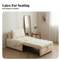 2-in-1 Design plush Floor Sofa Space-Saving adaptable Couch Minimalist design Home Furnishing Foldable for Apartment Dwellers, Students, Young Adults, Balcony, Guest Room, Small Spaces