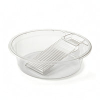 Laundry Basin with Washboard Integrated Laundry Washboard Basin Washbasin Plastic Tub Round for Bathroom, Dorm Room
