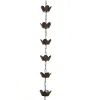 Chinese Design Rain Chain Functional Art Gutter Rain Chain Weather Resistant Decorative Downspout Heavy-Duty Materials for Zen Garden Enthusiasts