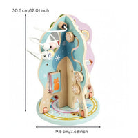Tree Bead Maze Sliding Pieces Wooden Bead Maze Fine Motor Skills Roller Coaster Wire Toy