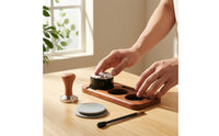 5 Pieces Espresso Accessories with Tools Anti-Slip Espresso Pressing Station Low-Clutter Holder for Home Baristas, Kitchen Countertops