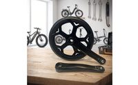 Crankset with Paired-Guard Chainring Chainwheel Strong Crank Arm for City Riding