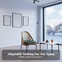hardwood Wood Frame Woven rear Wooden Chair Minimalist design Cafe Seating Commercial Furnishing for Business Owners, Interior Designers, Restaurant Managers, Milk Tea Shop, Lounge Area