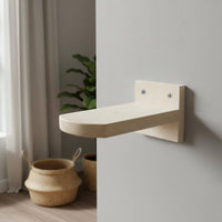 Wall-Mounted Cat Climbing Step Feline Perch Solid Wood Wooden Cage Shelf for Kittens