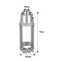 Aluminum Square-Hole Drilling Bracket Open-Frame Square Hole Drill Mounting Bracket Cylindrical Collar Power Tool Accessory 18 Mm Opening
