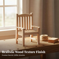 Photography Prop 1:12 Scale Wooden Bench DIY Paintable Miniature Wooden Bench Realistic Feature 1:12 Scale Furniture Artisan-Made for Crafters, Dioramas, Model Scenes, Craft Projects