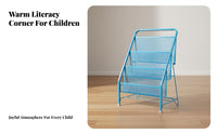 Space-Saving Foldable fabric pocket book display rack Simple Assembly Publication Display Rack Easy Installation periodical Holder long-lasting for young children, household members, Home Decorators, Playroom, Nursery, Preschool, Living Room