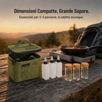 Portable Outdoor Spice and Condiment Storage Bag Set for Camping & Picnic