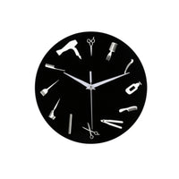 Barber Wall Clock Decorative Wall Clock with Silent Movement Round for Barbers