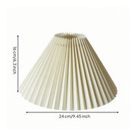 Pleated Lamp Shade Conical Pleated Lampshade Tapered Lamp Shade Soft Light Easy to Install for Bedroom