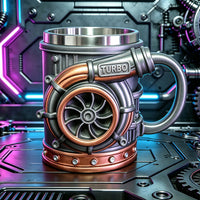 Turbocharger Mug V8 Engine Resin Craft Mug