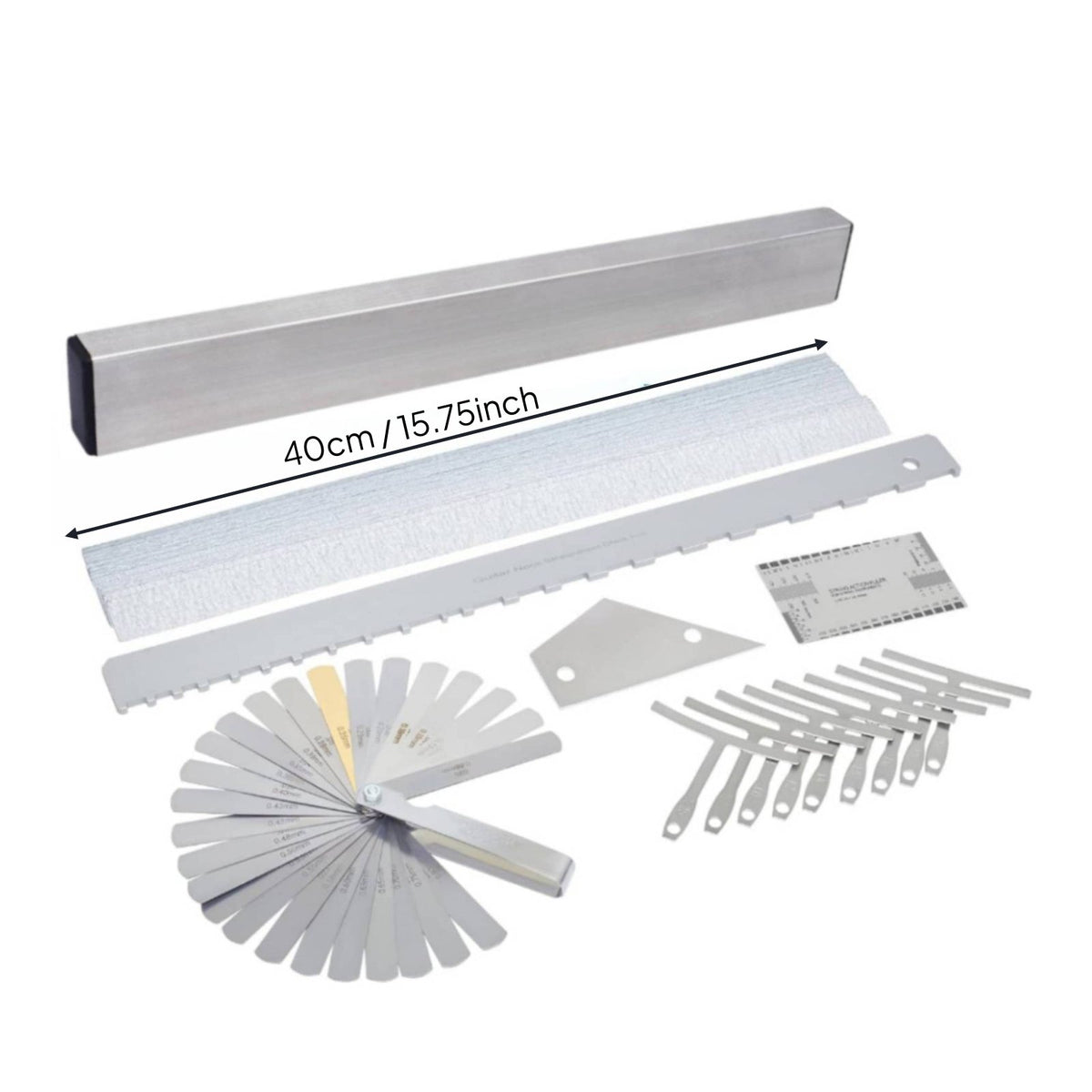 Fret Leveling Beam Professional Guitar Fret Leveling Beam Neck Straight Edge Tool for Luthiers, Repair Bench