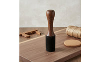 Solid Wood Tibetan Singing Bowl Mallet Artisan-Made Wooden Singing Bowl Stick Deep Soothing Tones Suede Wrapped Mallet Ergonomic Grip for Meditators, Mindfulness Practitioners, Relaxation