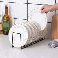 Stainless Steel Dish Rack and Draining Rack featuring Plate Holder, Single Tier Bowl Rack with Slicing Board Holder, Kitchen Space Saving Tool