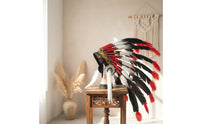Native-Inspired Costume Headdress with Feathers Colorful Feather Headpiece with Headband Multicolor Feather Headpiece Woven for Cosplayers, Performers, Photo Shoots, Stage Performances