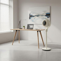 Voice-Activated Floor Fan Widespread Oscillation Handheld Controller Control Fan Adjustable Speeds Energy Saving