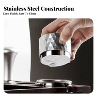 3 Pieces 304 Stainless Steel Espresso Tamper Adjustment-Adjustment-Unrestricted Espresso Distribution Tool Easy to Use