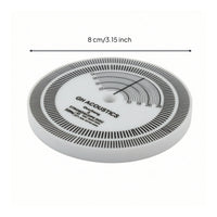 Stroboscopic Turntable Adjustment Disc White Strobe Disc Accurate Alignment Protractor Compact for Audiophiles