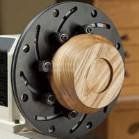 Curved Radial Slots Self-Centering Wood Lathe Chuck Six Clamping Posts Wood Lathe Chuck Plate 250 Mm