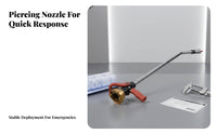 High Pressure Firefighter Piercing Nozzle Wall Penetrating Water Angled Demolition Nozzle for Firefighters, Emergency Responders, Rescue Teams, Structural Fires, Fire Scenes