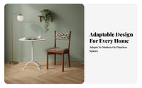 Nordic Design Upholstered Wooden Chair Retro Aesthetic Upholstered rearrest Chair designer-inspired aesthetic Household Furniture Soft Upholstery for Homeowners, Interior Designers, Restaurant Owners, Dining Room, Kitchen, Cafe, Home Office