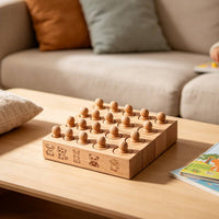 Wooden Sensory Matching Toy Educational Child-Centered Sorting Toy Open-Ended Shape Sorting Board for Kids, Home, Classroom, Preschool