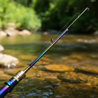 Heruisi Lure Fishing Rod UL Super Soft Micro-Object Solid Tip Carbon Fiber
