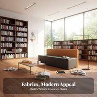 Modern Design Modular Block Sofa Easy to Clean Public Seating Color-Blocking Design Reception Bench Soft Upholstery for Students, Visitors, Office Workers, Lobby, Library, Lounge Area, Family Room