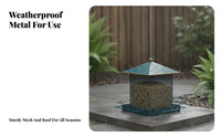 Birds Feeder Rainproof Hanging Birds Feeder Weather Resistant Garden Accessory for Outdoor, Yard, Patio