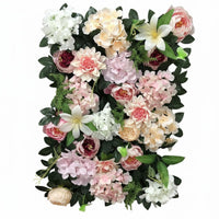Artificial Rose Wall Decorative Display Synthetic Rose Wall Panel 3D Design Floral Backdrop Panel for Photo Photography