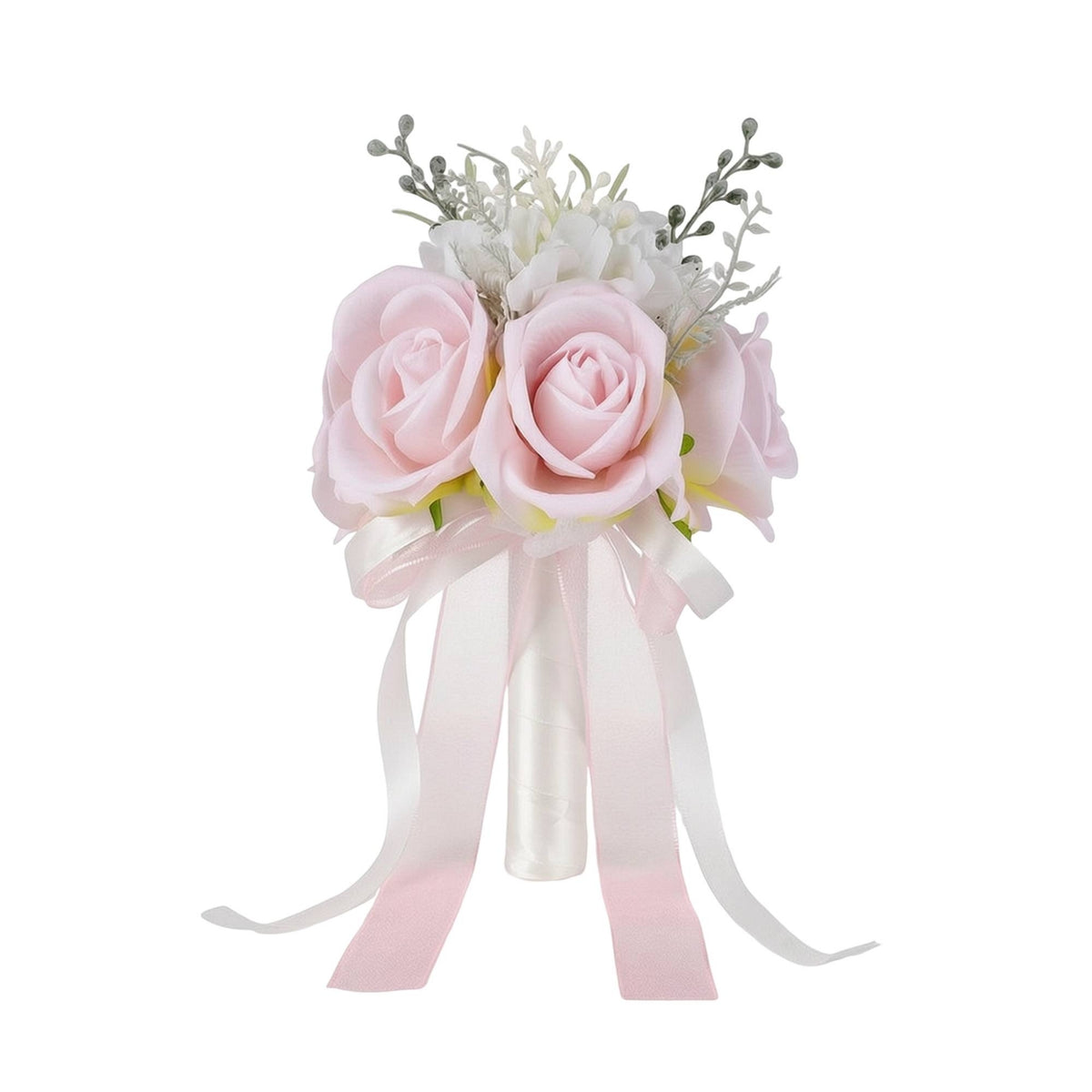 Bridal Bouquet Lightweight Wedding Bouquet Artificial Flowers for Brides, Bridesmaids