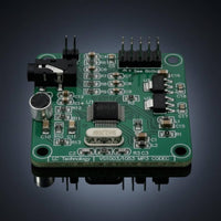 Serial Peripheral Interface Interface VS1053 MP3 Decoder Board Electret Audio Pickup MP3 Decoder Development Board Mounting Holes Recording Module Line-in Input