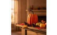 Pumpkin Decorations Orange Foam Pumpkins Indoor Faux Pumpkins for Decorators, Photographers, Table Settings, Photography Props, Autumn Harvest
