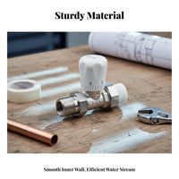 Easy to Install PPR Thermostatic Heater Valve Energy Saving Thermostatic Heater Valve Heat and Cold Resistant for Homeowners, Heater S